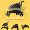 Oversized Large Dog Stroller Dual Door Pet Jogger Trolley Carrier Animal Outdoor