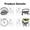 Bicycle Planter Metal Plant Stand Garden Bike Flower Pot Cart Holder Basket Deco