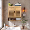 Bathroom Wall Cabinet Cupboard Kitchen Toilet Storage Unit w/ Double Door