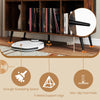Record Player Stand Turntable Stand with Charging Station-Coffee