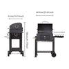 Outdoor Jr Smoker Barbecue Charcoal Portable BBQ Grill Camping Garden w/ Wheels