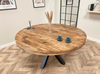 Sara Solid Mango Wood Dining Table Walnut 1.5m (97)