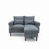 Panana 2 Seats Loveseat Couch Sofa Ottoman Upholstered Furniture for Small Space