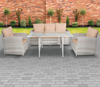 NEW & BOXED OREGON 4 PIECE RATTAN DINING SET. RRP £1100 each.