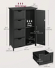 Bathroom Floor Cabinet Free Standing Storage Unit with 4 Drawers & 1 Door