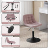 Dressing Table Stool Velvet Makeup Vanity Seat Dining Chair Metal Legs Rotatable
