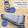 Folding Beach Tent Sun Protection Cabana Canopy Shelter with Detachable Sidewall