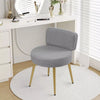 Makeup Stool Soft Pouffe Medium Backrest Dressing Table Vanity Chair Padded Seat