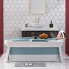 Folding Bathtub Water Tub Adult Children Kids Spa Soaking Sauna SPA Bath Tub Lid