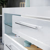 160cm High Gloss White TV Unit Cabinet TV Stand with LED Lights Storage Drawers