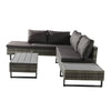 Rattan Garden Furniture 6-seater Lounge Set Patio Outdoor L-shape Corner Sofa