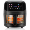 8L Visible Air Fryer 2400W Kitchen Oven Healthy Low Fat Oil Free Frying Cookers