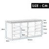 Shoe Bench Storage Shoe Cabinet Rack Cupboard with Seat Cushion 14 Compartments