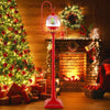 Festive Lamp Post 68 Inch Snowing Santa Lamp