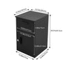 Lockable Metal Parcel Delivery Secure Dropbox Outdoor Storage Letter Post Bin UK