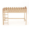 NATURAL WOOD CABIN BED SOLID WOOD BUNK BED KIDS TREE HOUSE 3FT SINGLE BEDFRAME