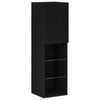 LED TV Cabinet Black Oak 30,5x30x102 cm Engineered Wood