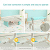 3-in-1 Kids Table and Chair Set Children Activity Bench Plastic Toy Storage Box