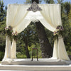 10Ft Metal Wedding Backdrop Stand Double Drape Party Stage Canopy Frame