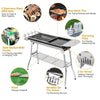 Foldable Charcoal BBQ Grill Stainless Steel Portable Folding Outdoor Barbeque