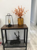 Vintage Side Table Modern Sofa Coffee Table Stand Living Room Rustic Wood Finish