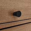 Rattan 2 Door Wooden TV Stand Cabinet Sideboard Cupboard Buffet 3 Drawer Storage