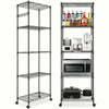 5 Tier Metal Storage Rack/Shelving Wire Shelf Kitchen/Office/Garage Stand Unit