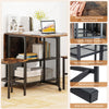 Costway 3 Pcs Foldable Dining Table Set Drop Leaf Expandable Dining Table