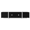 TV Stand 170 cm Black TV Unit Cabinet with Door Drawer Storage High Gloss Front