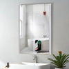 Bathroom Mirror with 3-Colors LED Lights Touch Control Wall Mounted Anti-frog