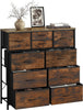 Chest Of Drawers Storage Unit 10 Drawers Metal Handles Bedroom Furniture