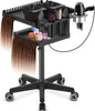 Hair Salon Trolley Stand Adjustable Hair Coloring Beauty Salon Tool Cart
