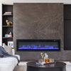Electric 40" Insert/Wall Mounted LED Fireplace Wall Inset Into Fire Freestand UK