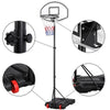Basketball Hoop System Portable 1.9-2.5M Height-Adjustable Basketball Goal Black