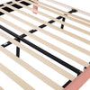 Upholstered Bed 4ft6 Double Velvet Bed Frame with Slatted Frame and Headboard