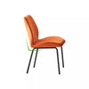 Set of 2 Velvet Dining Chairs Upholstered Armless Side Chairs Thick Cushion Seat
