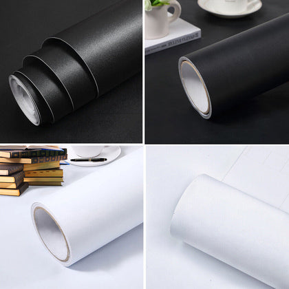 5/10M Roll Sticky Back Self Adhesive Wallpaper Cupboard Kitchen Work Table Cover