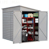 5 X 9 ft Outdoor Garden Storage Shed Metal Lean to Pent Shed for Tool Bike