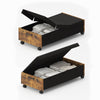 Smilesun 2×50L Under Bed Storage Box with Wheels & Lid Large Storage Containers