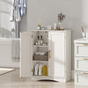 Kitchen Storage Organizer Bathroom Floor Storage Cabinet-White
