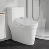 Electronic Smart Bidet Seat Heated Seat Warm Air Drying Self-cleaning Remote