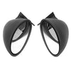 1 Pair Universal Car Classic Door Wing Side Mirror Rearview Vintage Black L+R