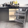 Blind Corner Bracket & Plates Cabinet Pull Out Drawer Base Shelve Storage Basket