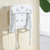 Wall Mounted folding down Shower Chair White Without arms for Elderly