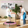 92 cm Kids Trampoline Indoor Toddler Rebounder Mini Trampoline with LED Light