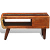 Coffee Table with Curved 1 Drawer Reclaimed Wood Home Furniture Z6E0