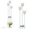 Floor Lamp with Shelf Standing Light Lamp 3/4 Lampshade Bedroom Living Room