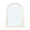 Large Window Garden Mirror Wall Mounted Metal Frame Indoor Outdoor Floral Decor
