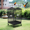 Large Bird Cage Pet Aviary Parrot Cage Cockatiel Budgie Feeding Stand with Perch