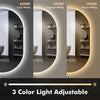 Illuminated Bathroom Mirror With LED Lights Bluetooth Demister Touch Sensor